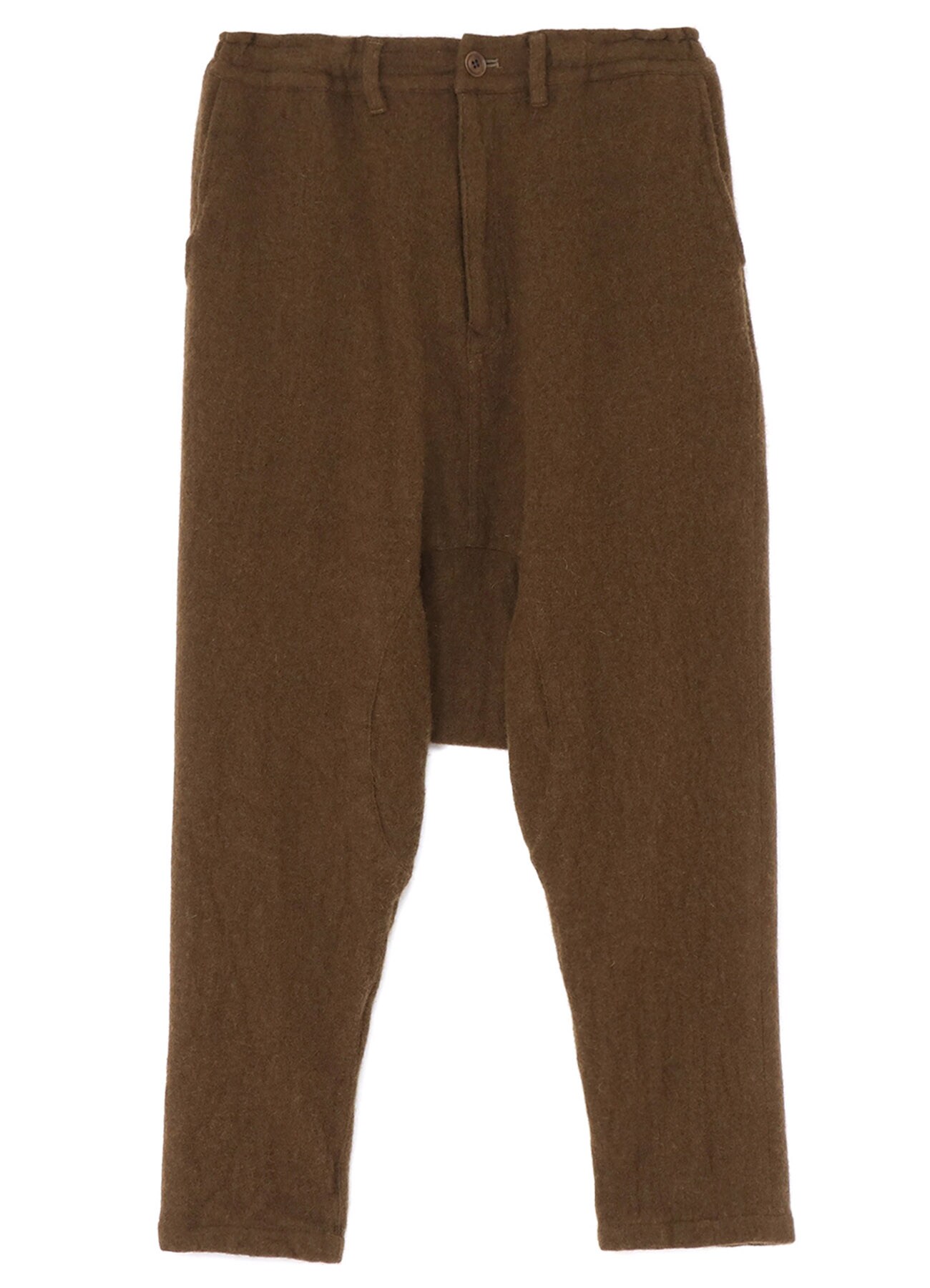 FULLING WOOL SERGE DEEP SARROUEL PANTS(XS Khaki): Vintage 1.1｜THE