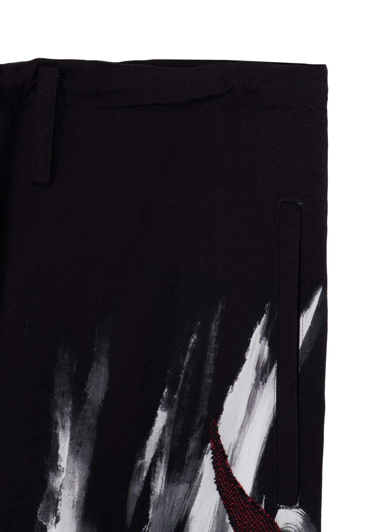 Ground Y×Taro Okamoto Mixed-Media Composition Pants”Black Face”