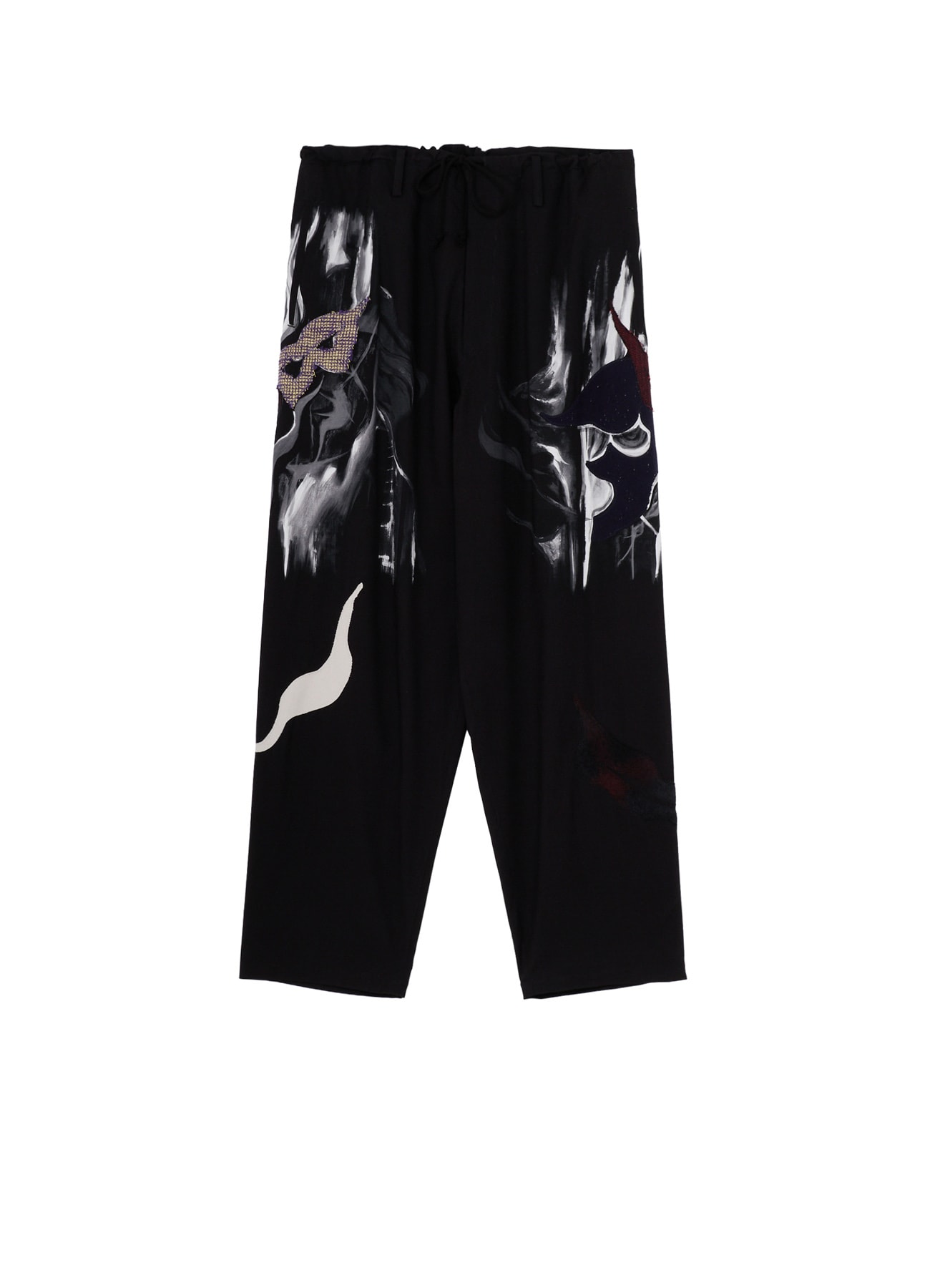 Ground Y×Taro Okamoto Mixed-Media Composition Pants”Black Face”