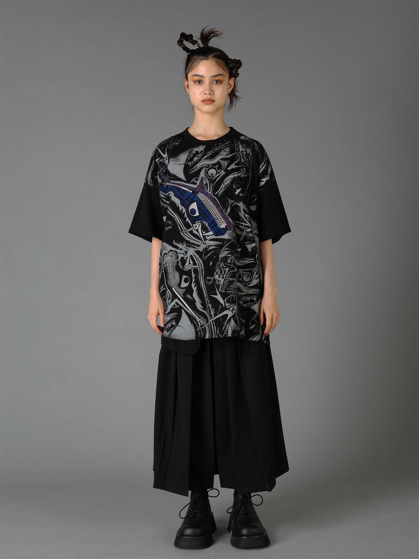 Ground Y×Taro Okamoto Mixed-Media Composition T-shirts ”The Law of the Jungle”