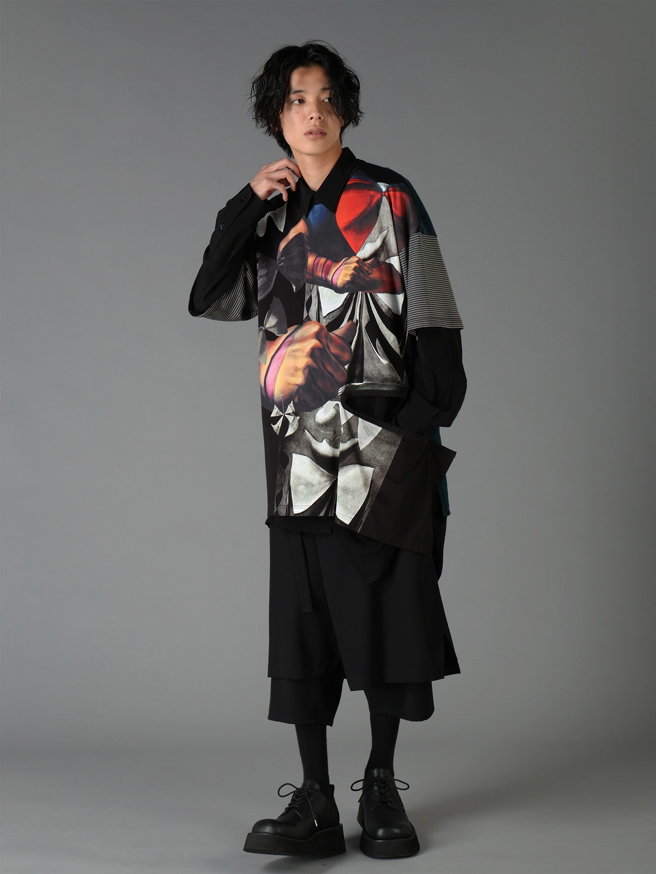 Ground Y×Taro Okamoto Patchwork T-shirts Collage Type:B