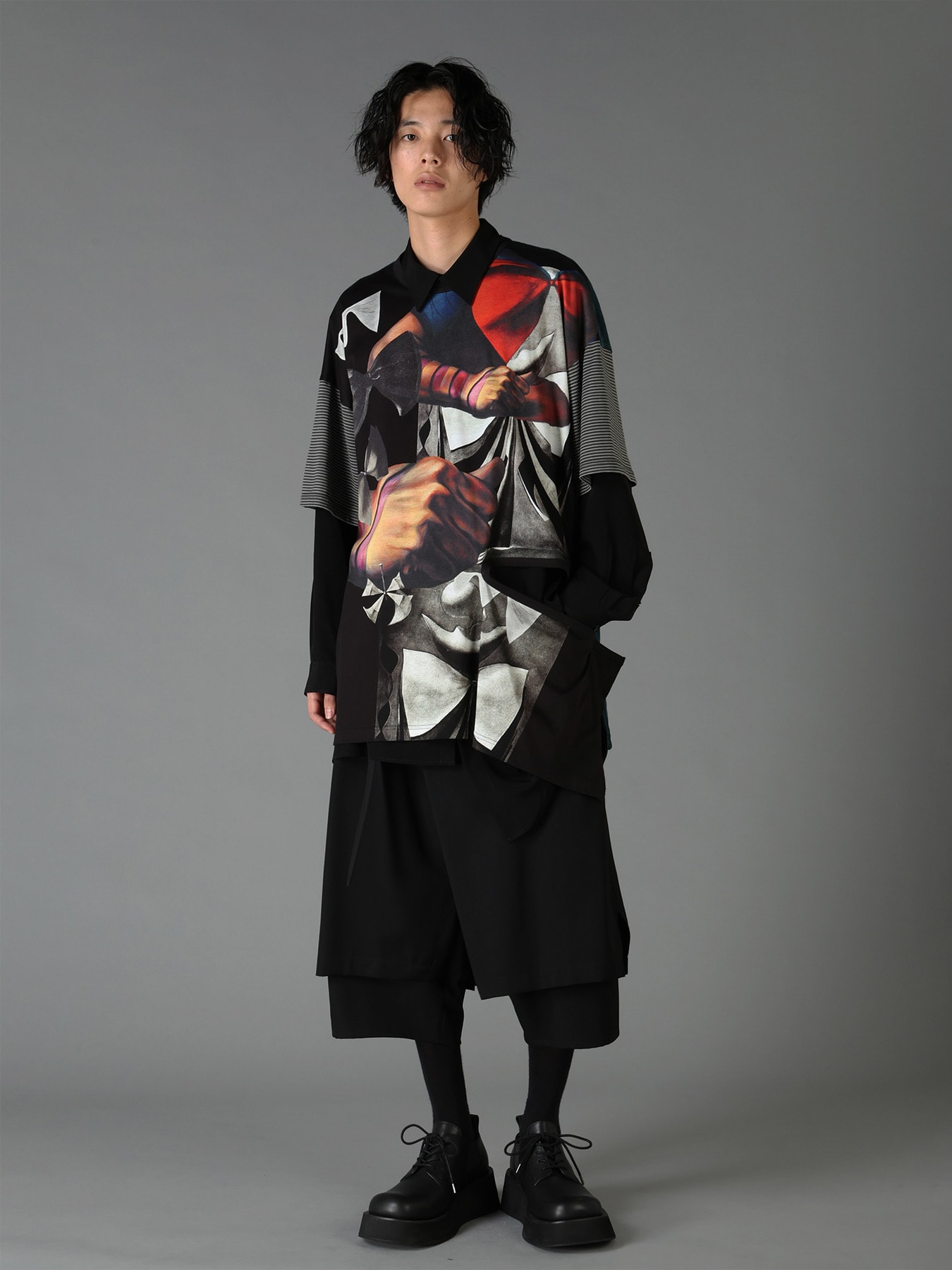 Ground Y×Taro Okamoto Patchwork T-shirts Collage Type:B