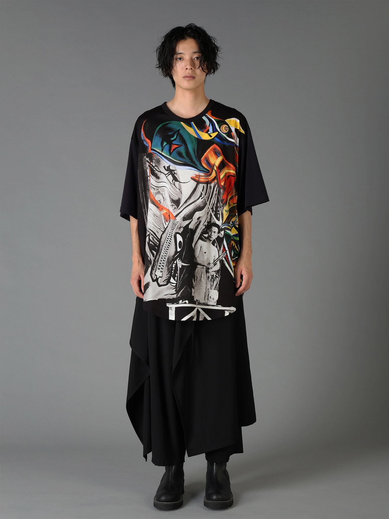 Ground Y×Taro Okamoto Patchwork T-shirts Collage Type:C