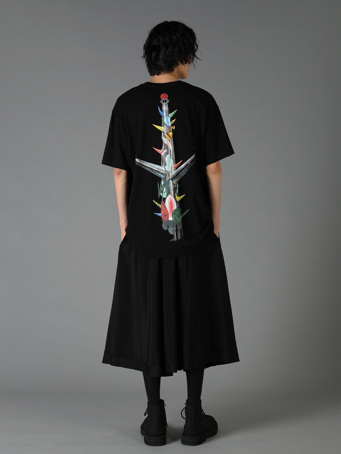 Ground Y×Taro Okamoto Graphic T-shirts "Merry Pole"