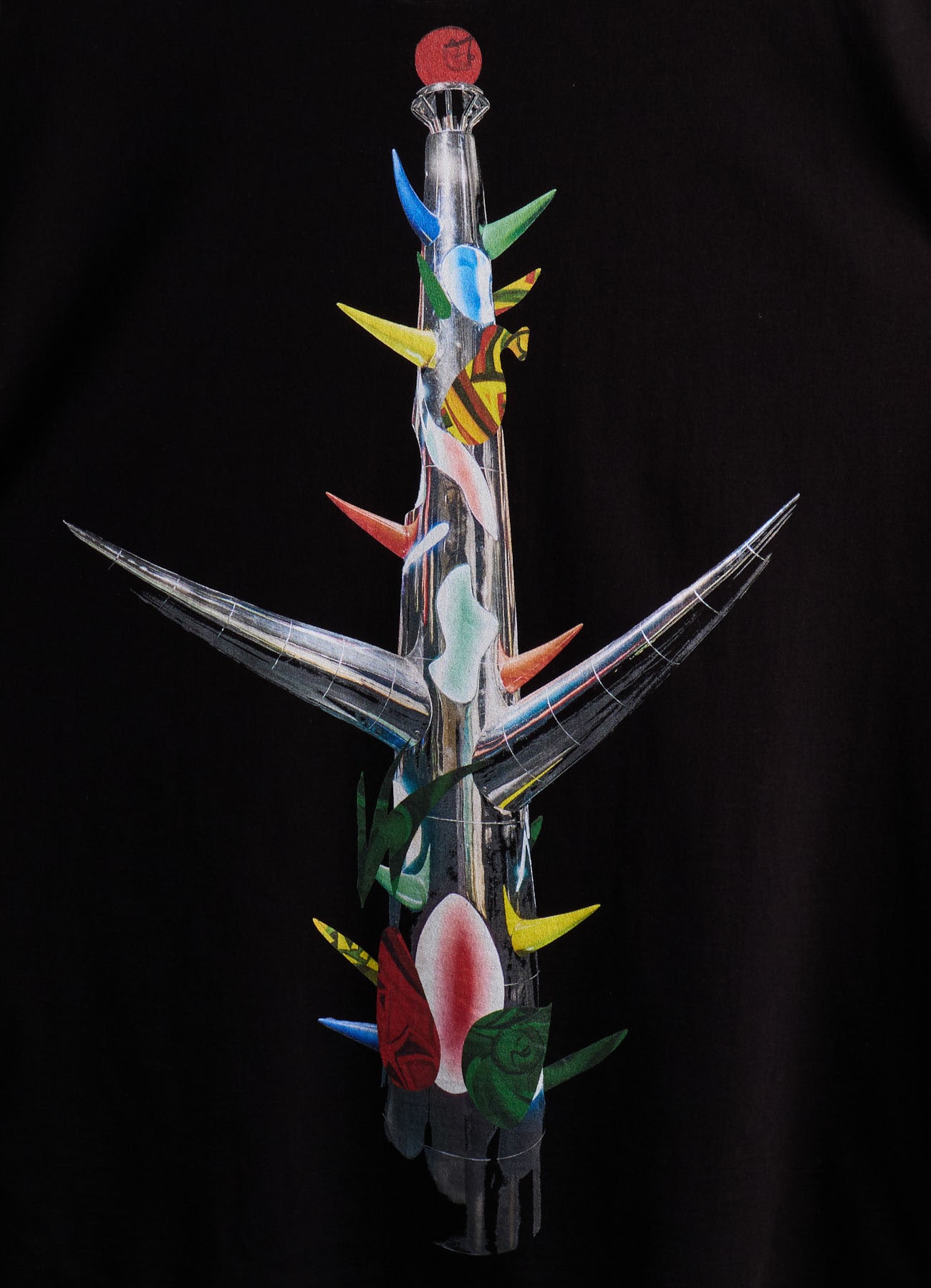 Ground Y×Taro Okamoto Graphic T-shirts "Merry Pole"