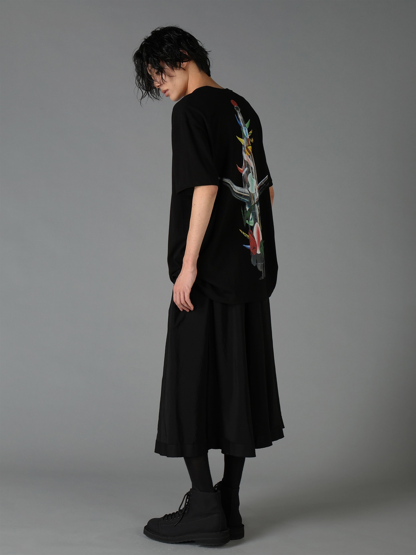 Ground Y×Taro Okamoto Graphic T-shirts "Merry Pole"