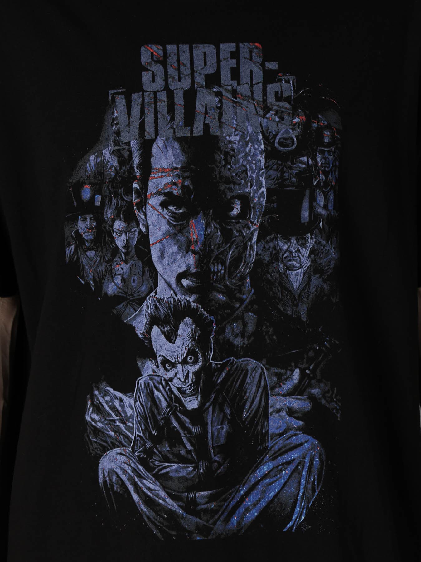 DC SUPER-VILLAINS GRAPHIC T-SHIRT BLUE