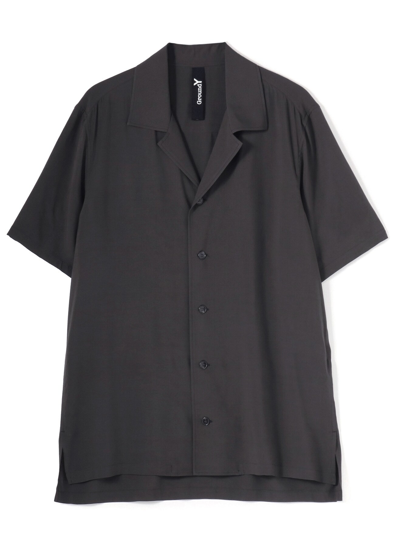 Rayon lawn Open collar short sleeve shirt