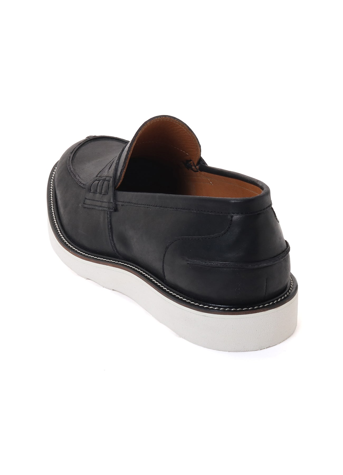 BLACK LEATHER LOAFERS