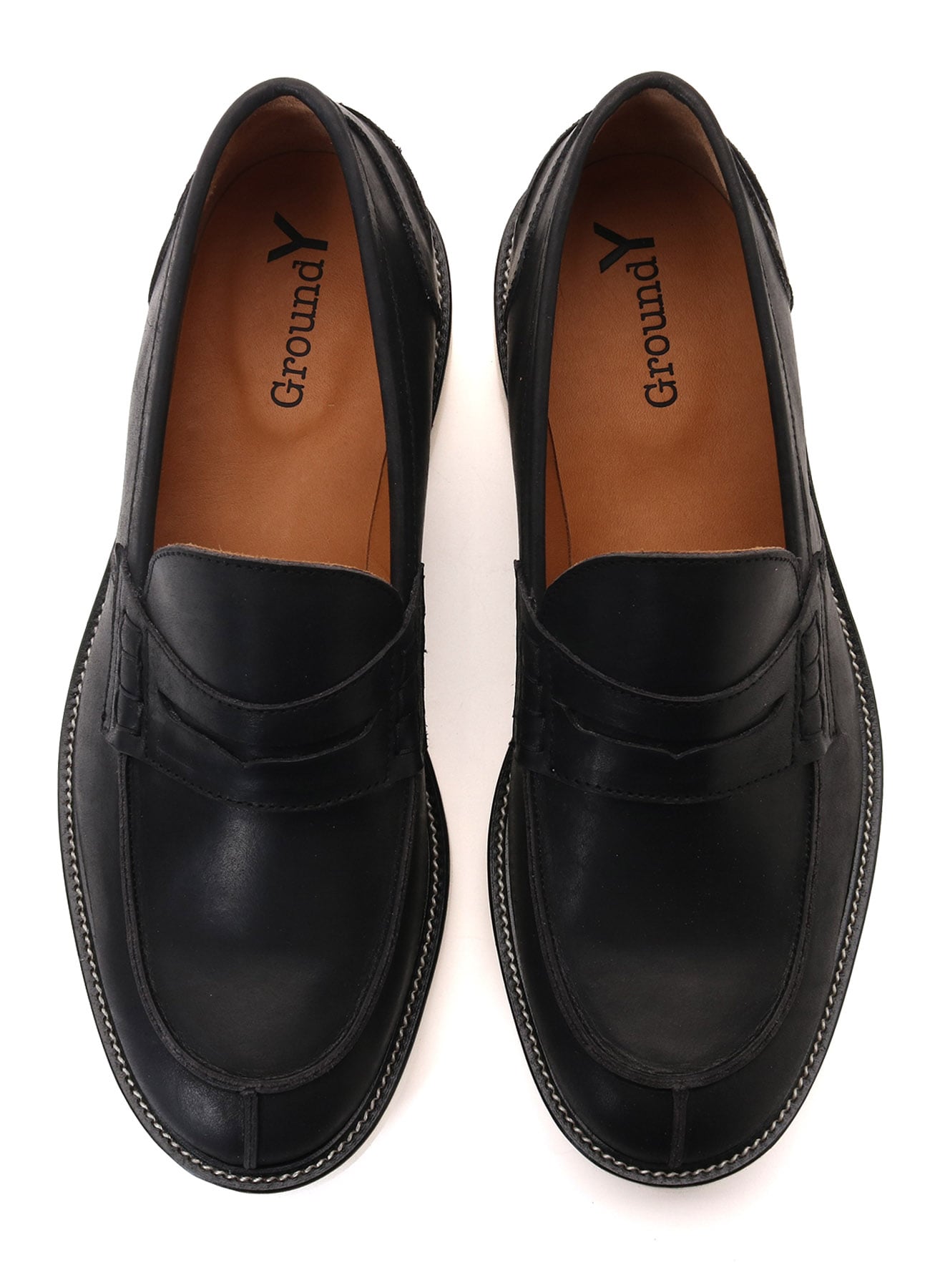 BLACK LEATHER LOAFERS