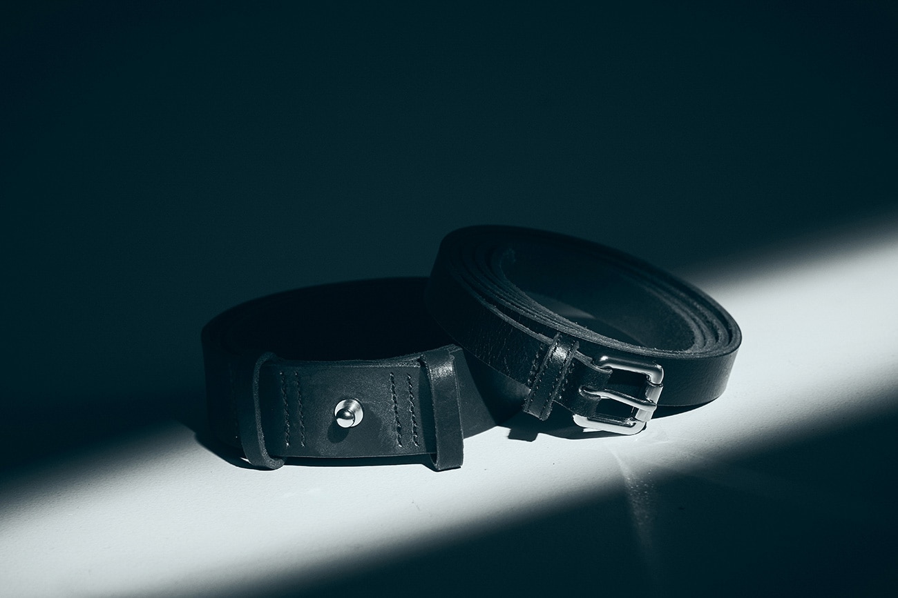 COW LEATHER PIN BELT