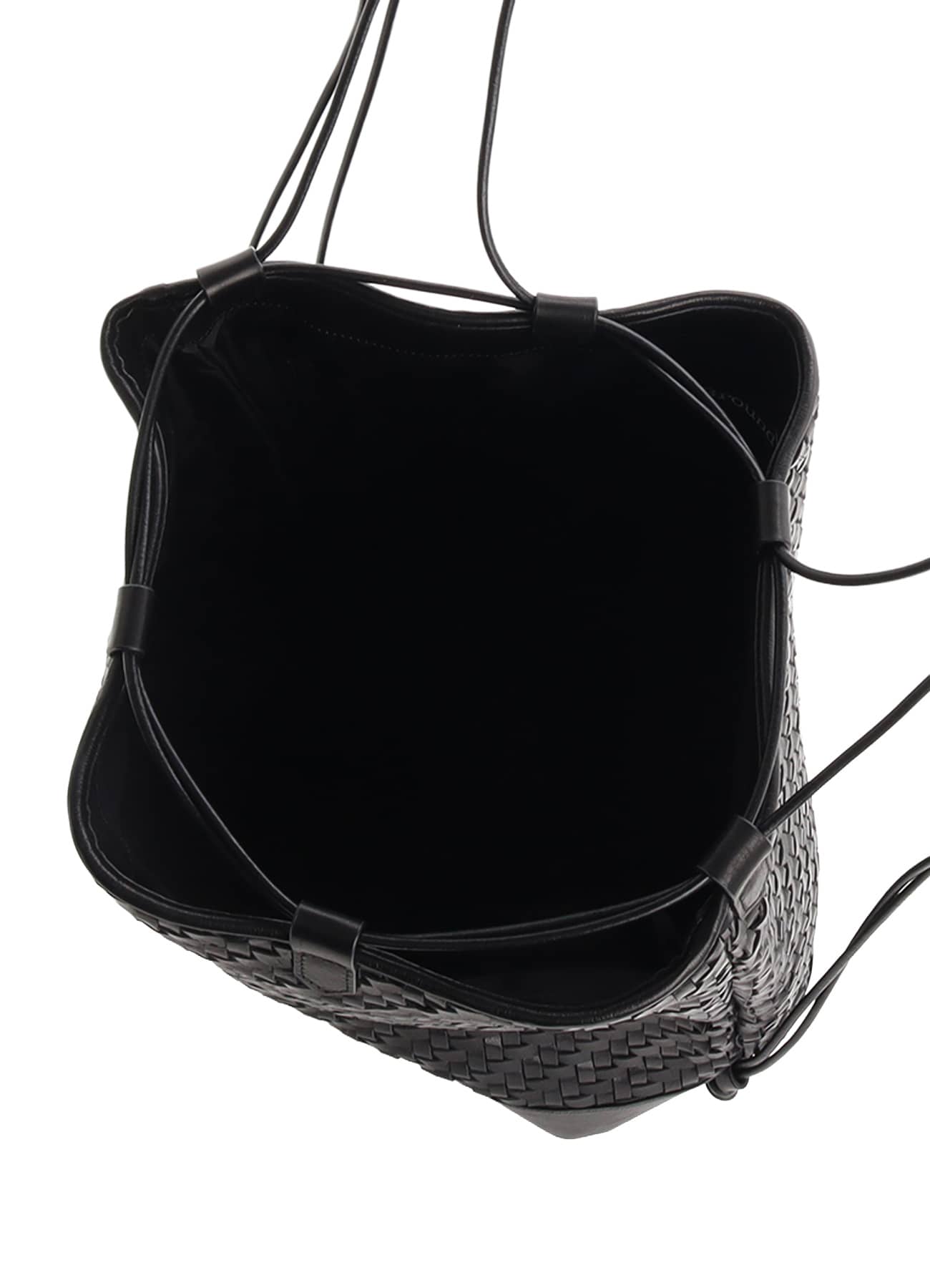 COW LEATHER WOVEN BAG