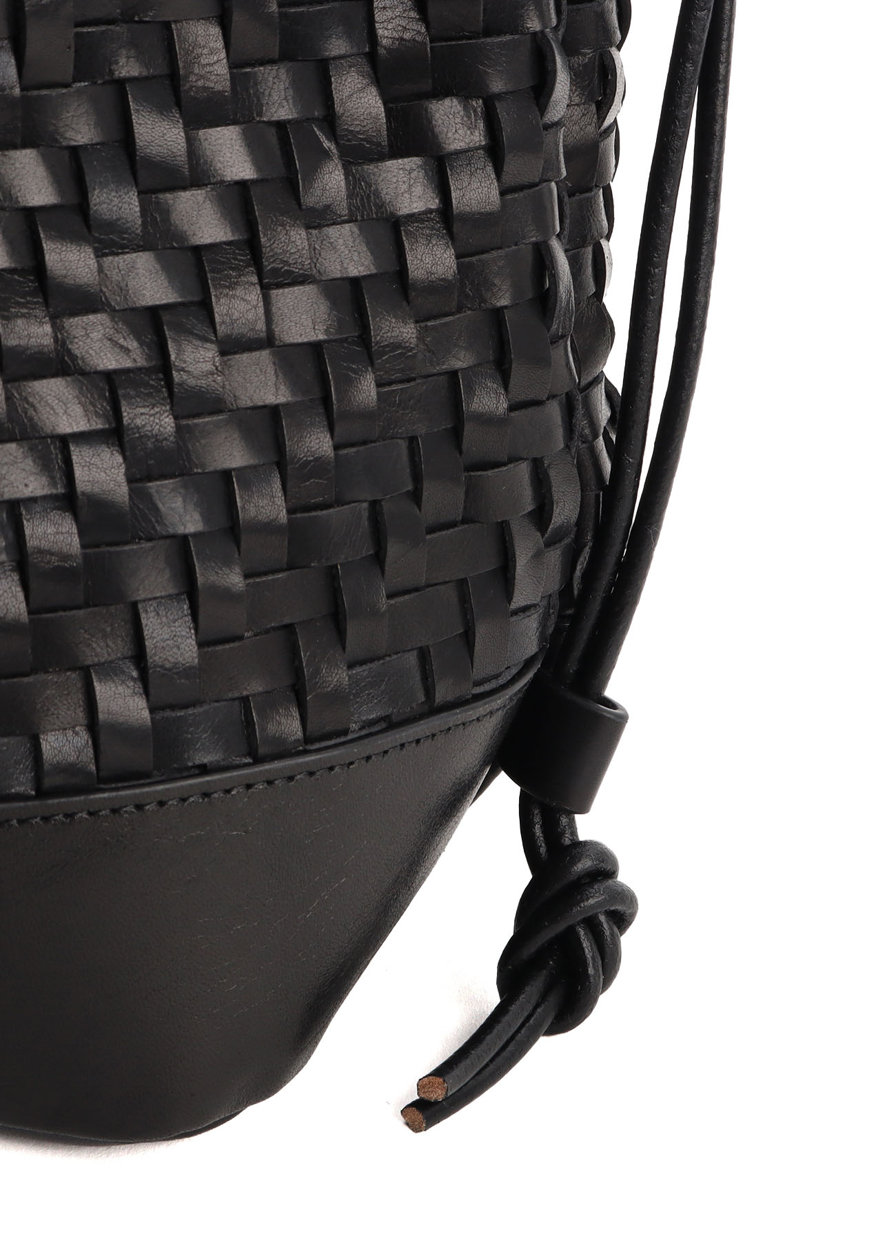 COW LEATHER WOVEN BAG