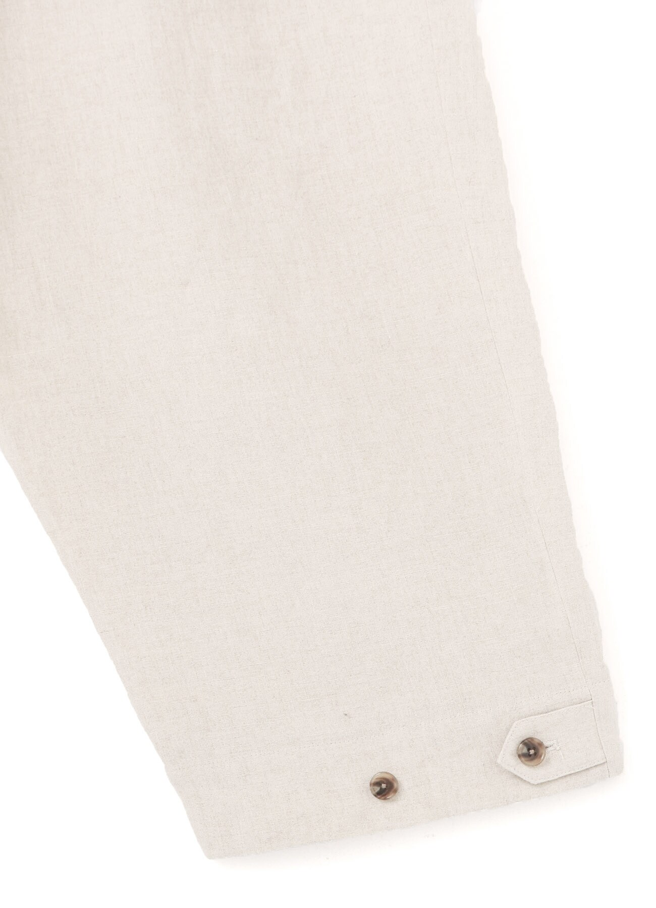 50/Linen cloth Wrap tab wide pants