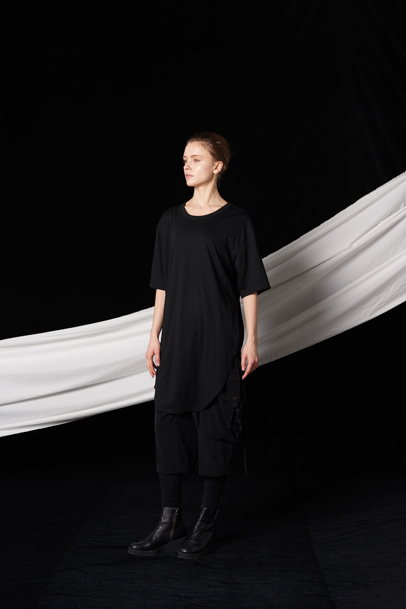 C/Modal jersey Round long T