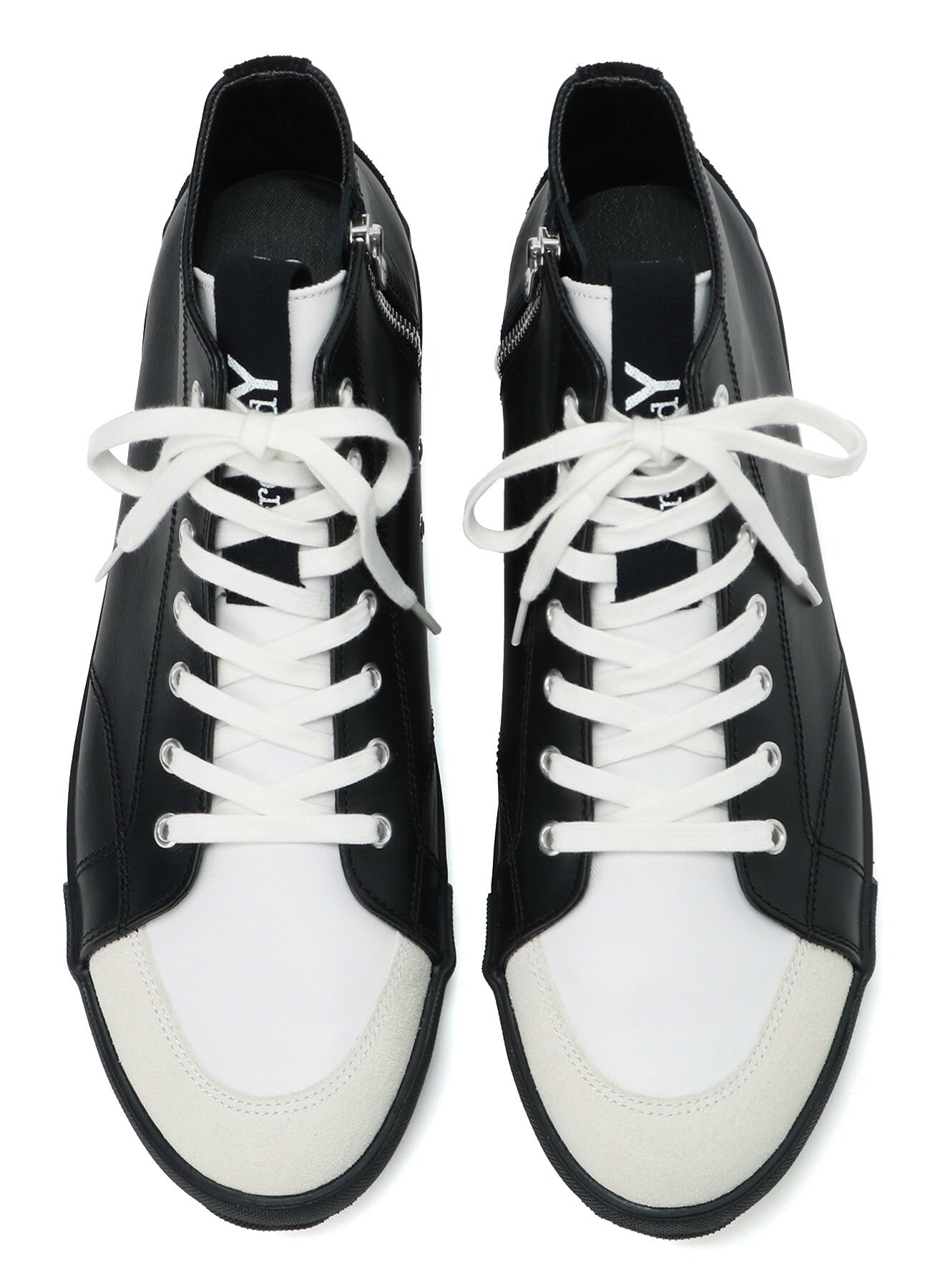 MONOCHROME LEATHER SNEAKERS(23.5 Black): Ground Y｜THE SHOP YOHJI