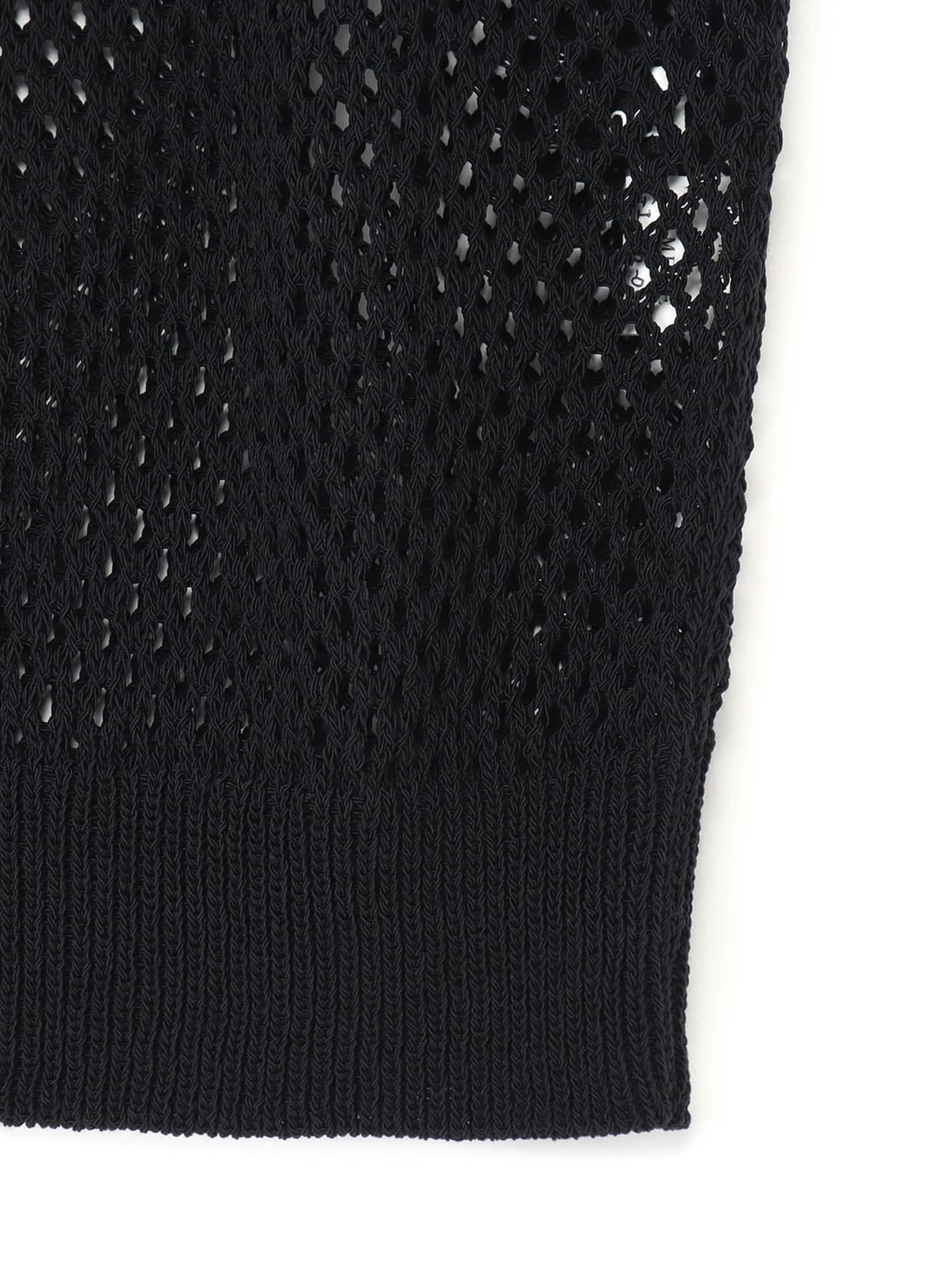 COTTON/NYLON MESH KNITTED VEST