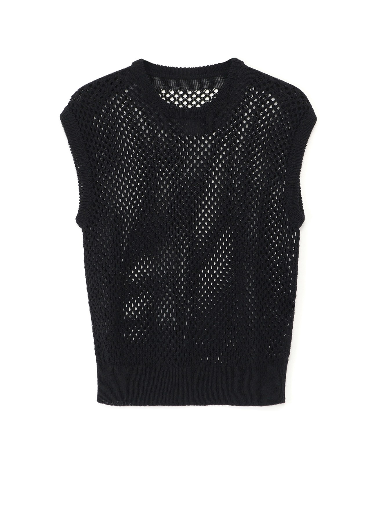 COTTON/NYLON MESH KNITTED VEST