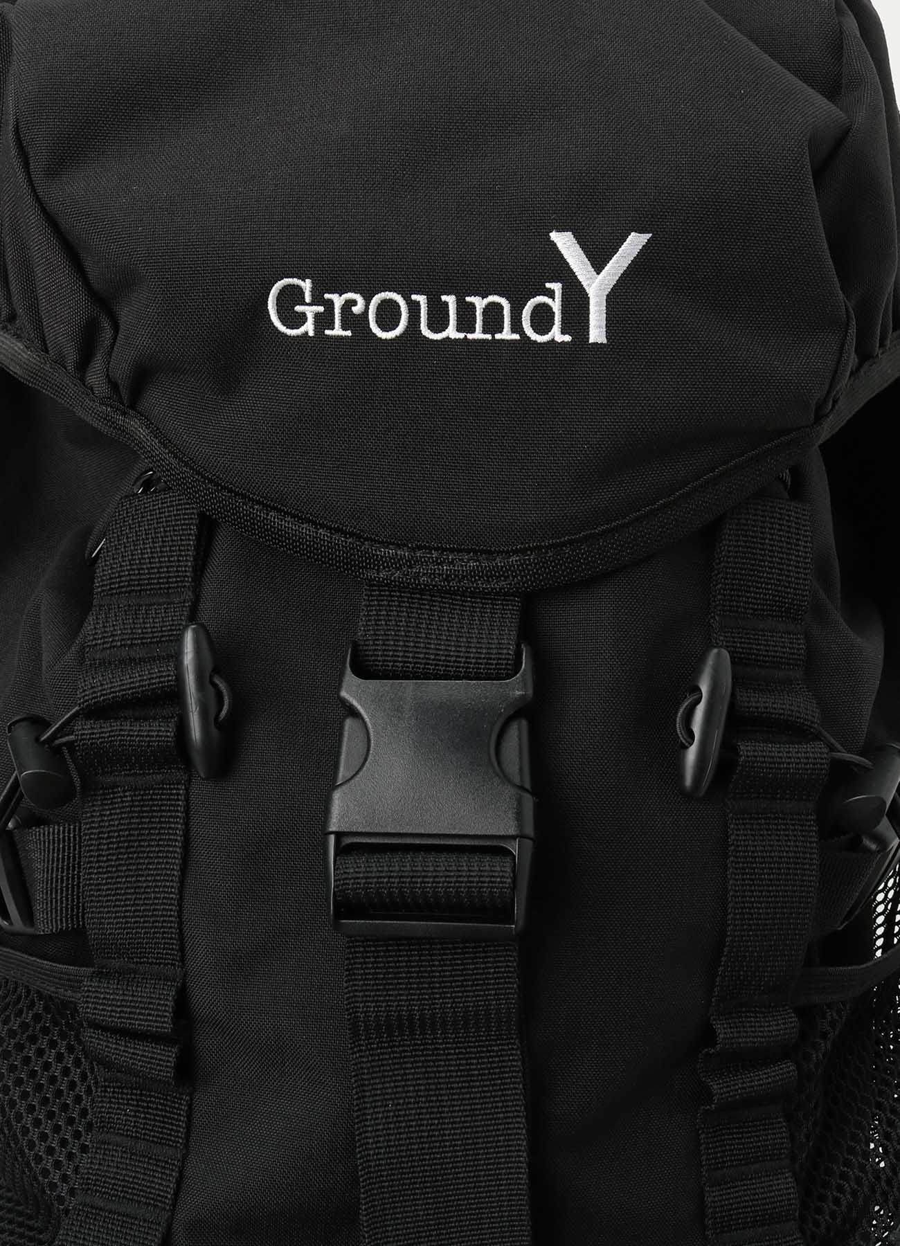 GROUND Y LOGO NYLON BACKPACK(FREE SIZE BLACK): Ground Y｜THE SHOP