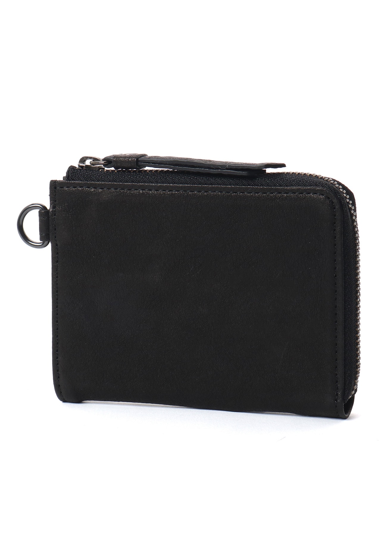 WASHED LEATHER L ZIP WALLET