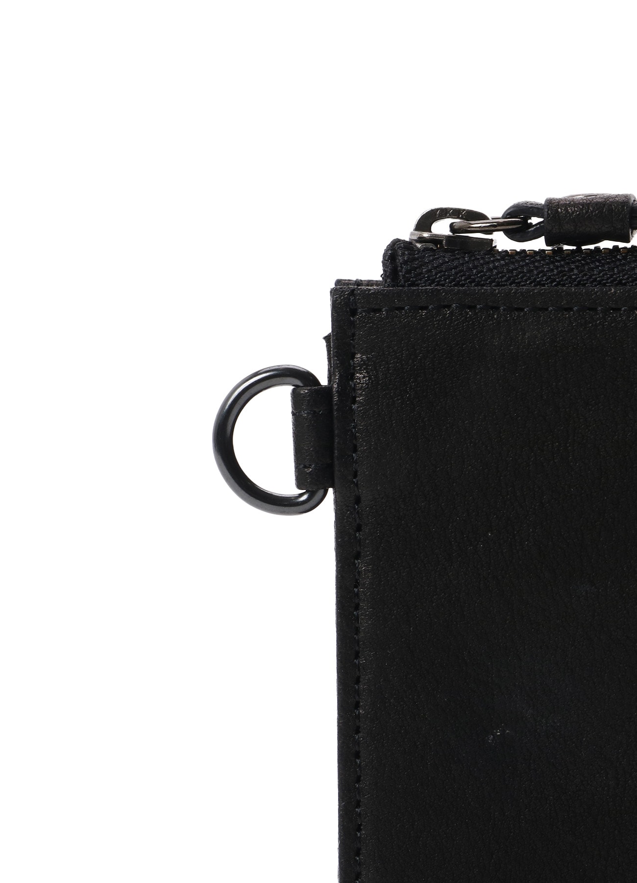 WASHED LEATHER L ZIP WALLET