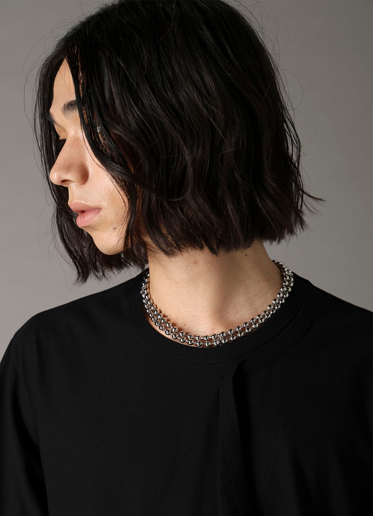 BRASS BALL CHAIN NECKLACE