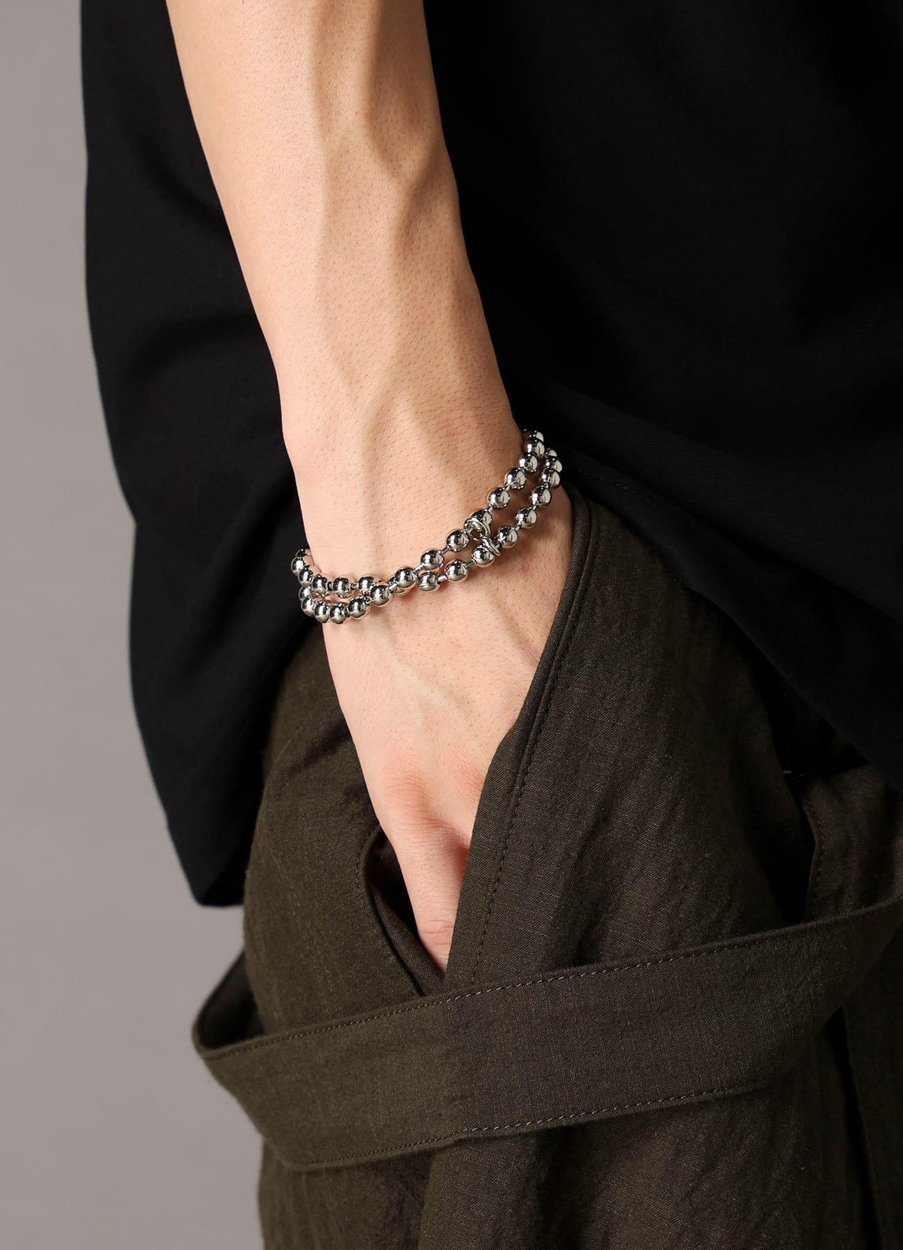 BRASS BALL CHAIN BRACELET