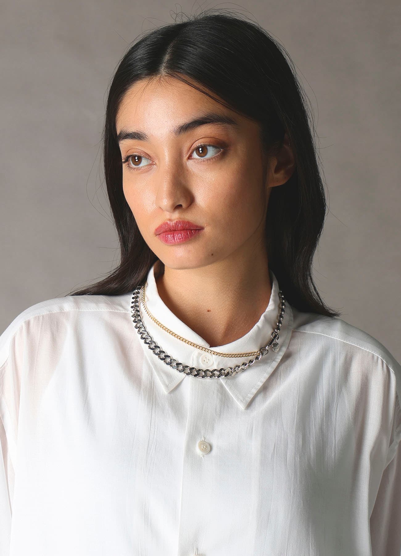 BRASS AND ALLOY NECKLACE