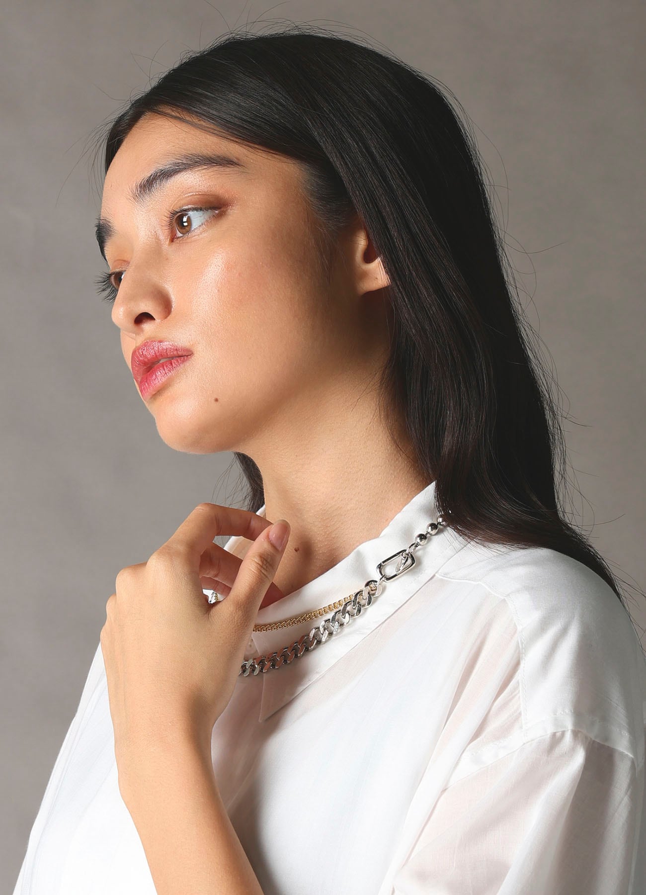 BRASS AND ALLOY NECKLACE