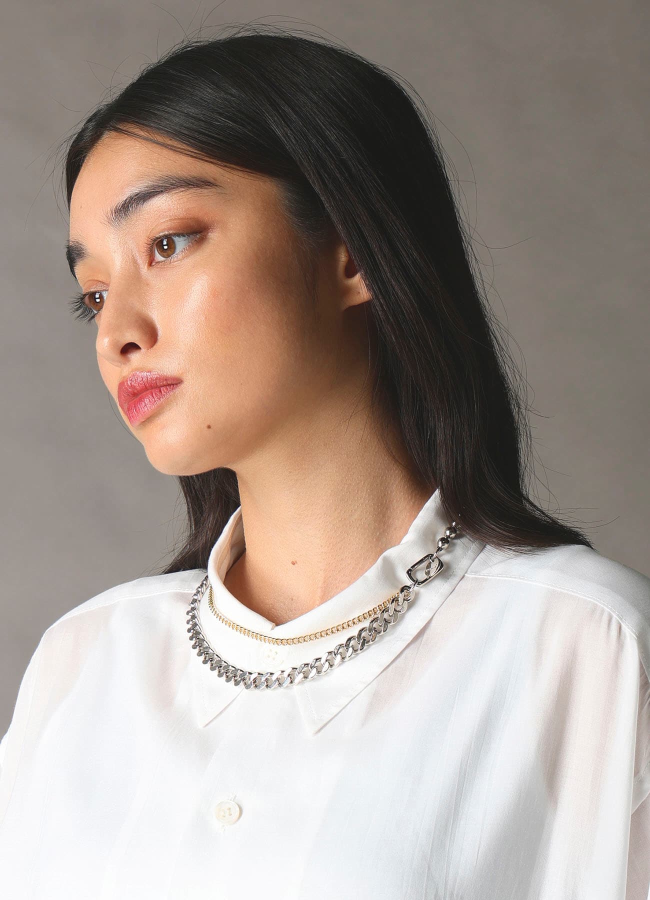 BRASS AND ALLOY NECKLACE