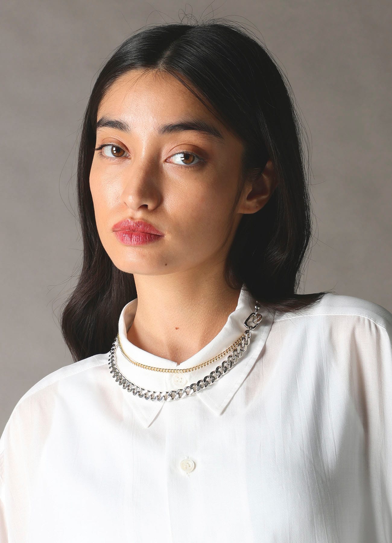 BRASS AND ALLOY NECKLACE