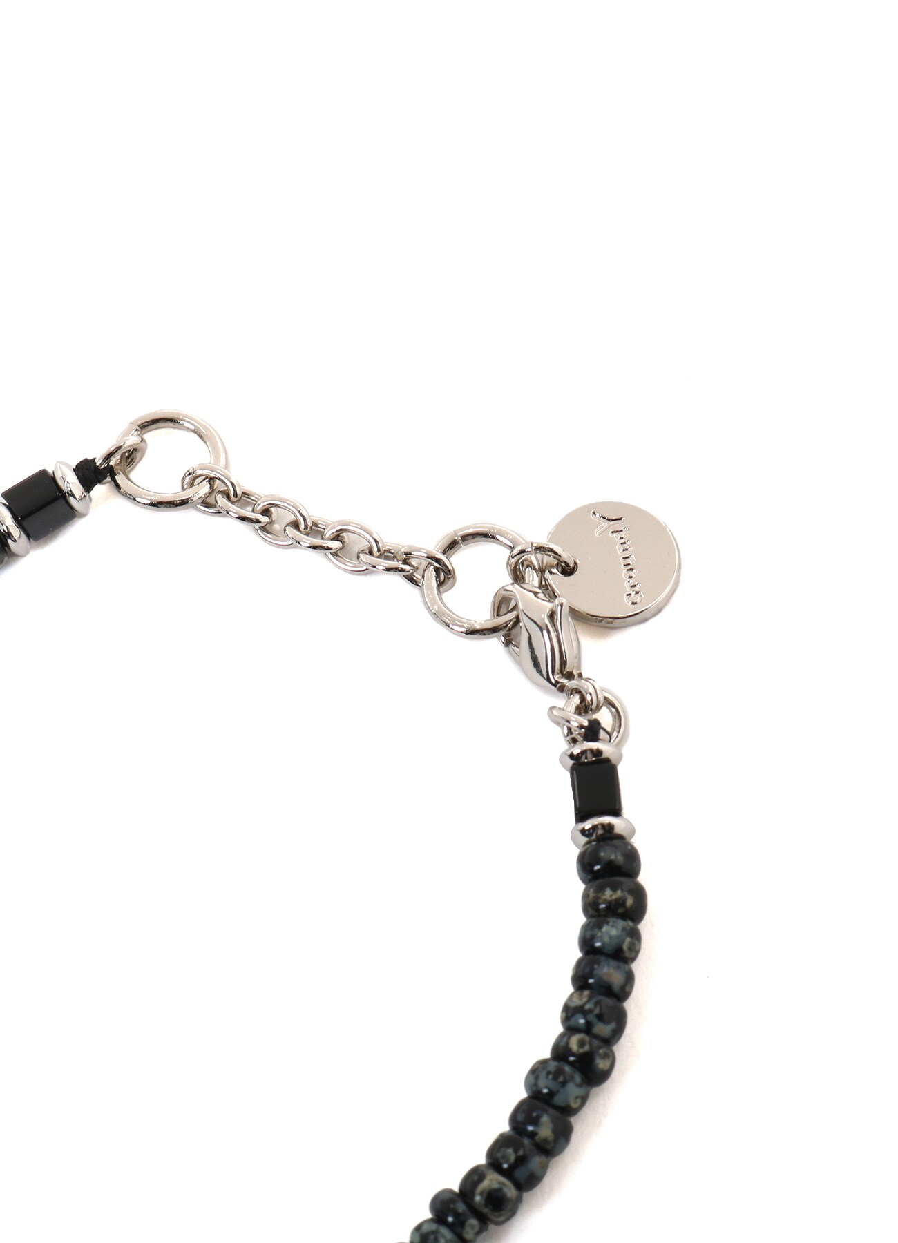 GLASS & BRASS BEAD BRACELET B