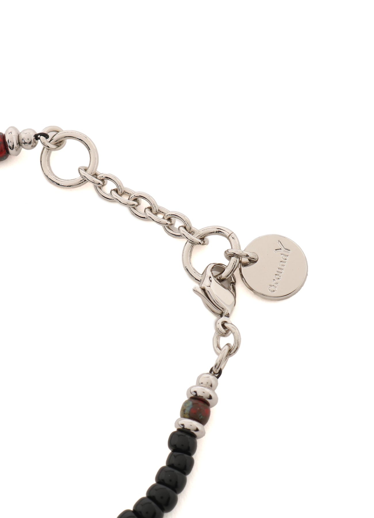 GLASS & BRASS BEAD BRACELET C