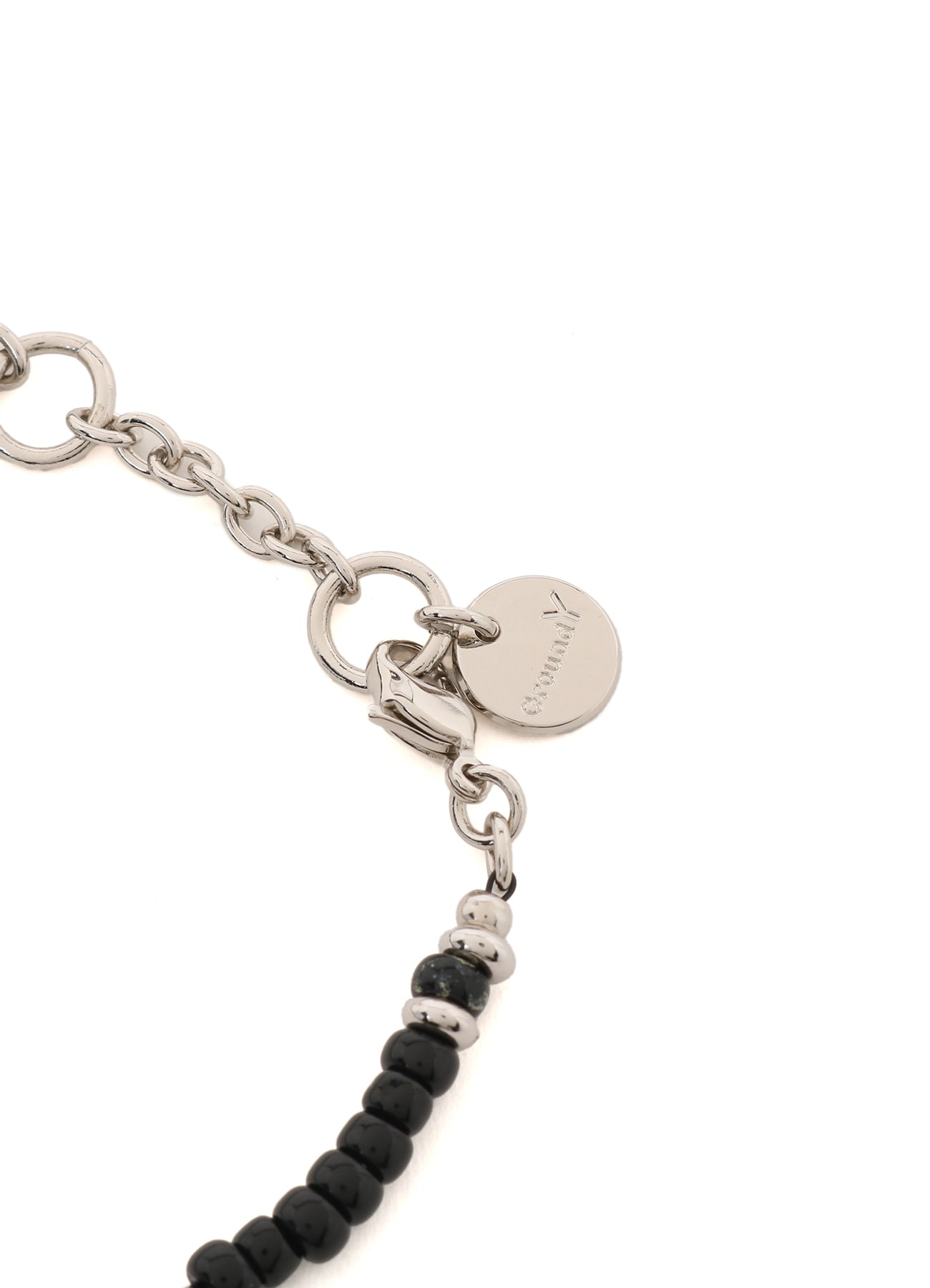 GLASS & BRASS BEAD BRACELET C