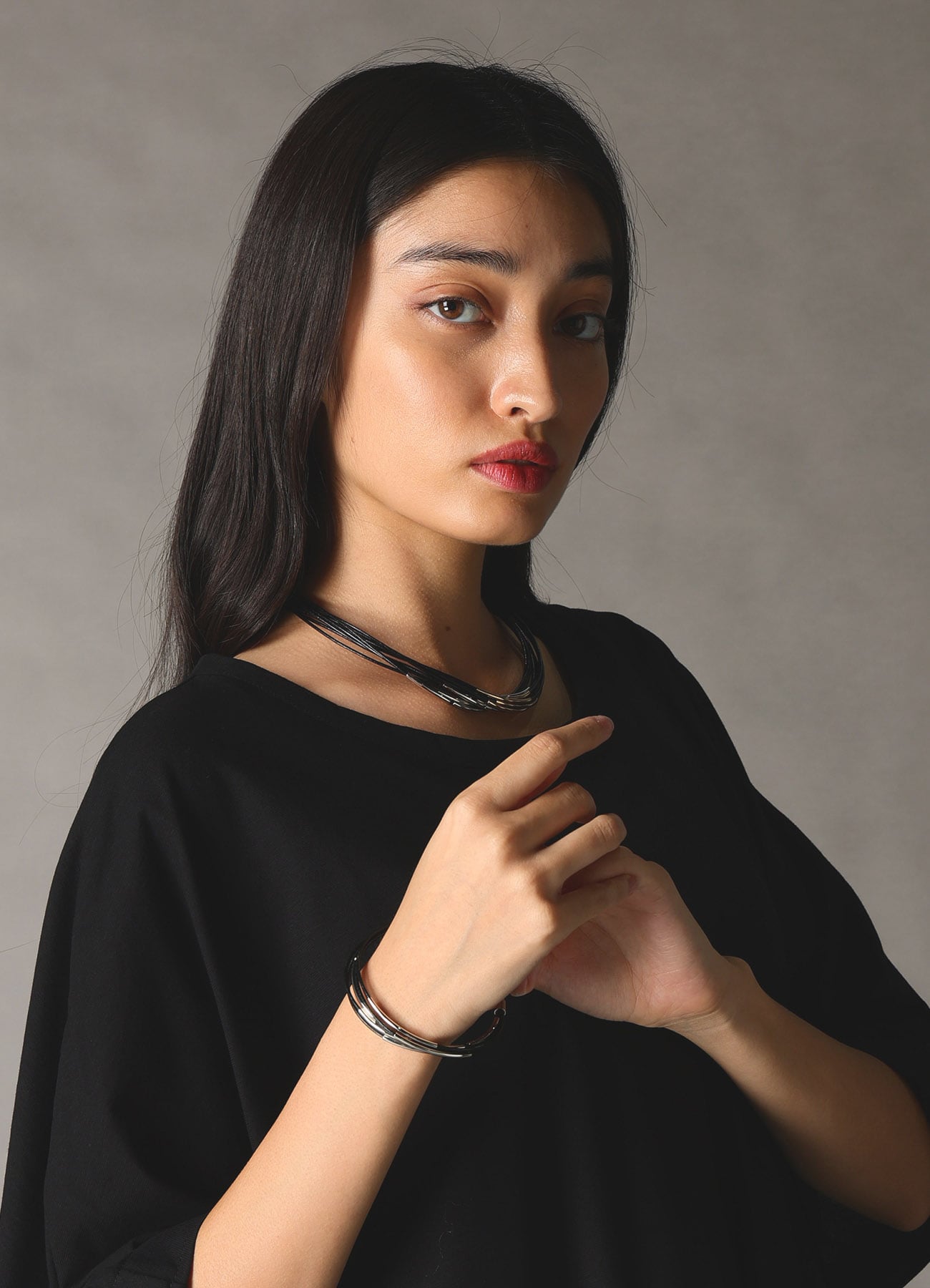 LEATHER CODE BRACELET