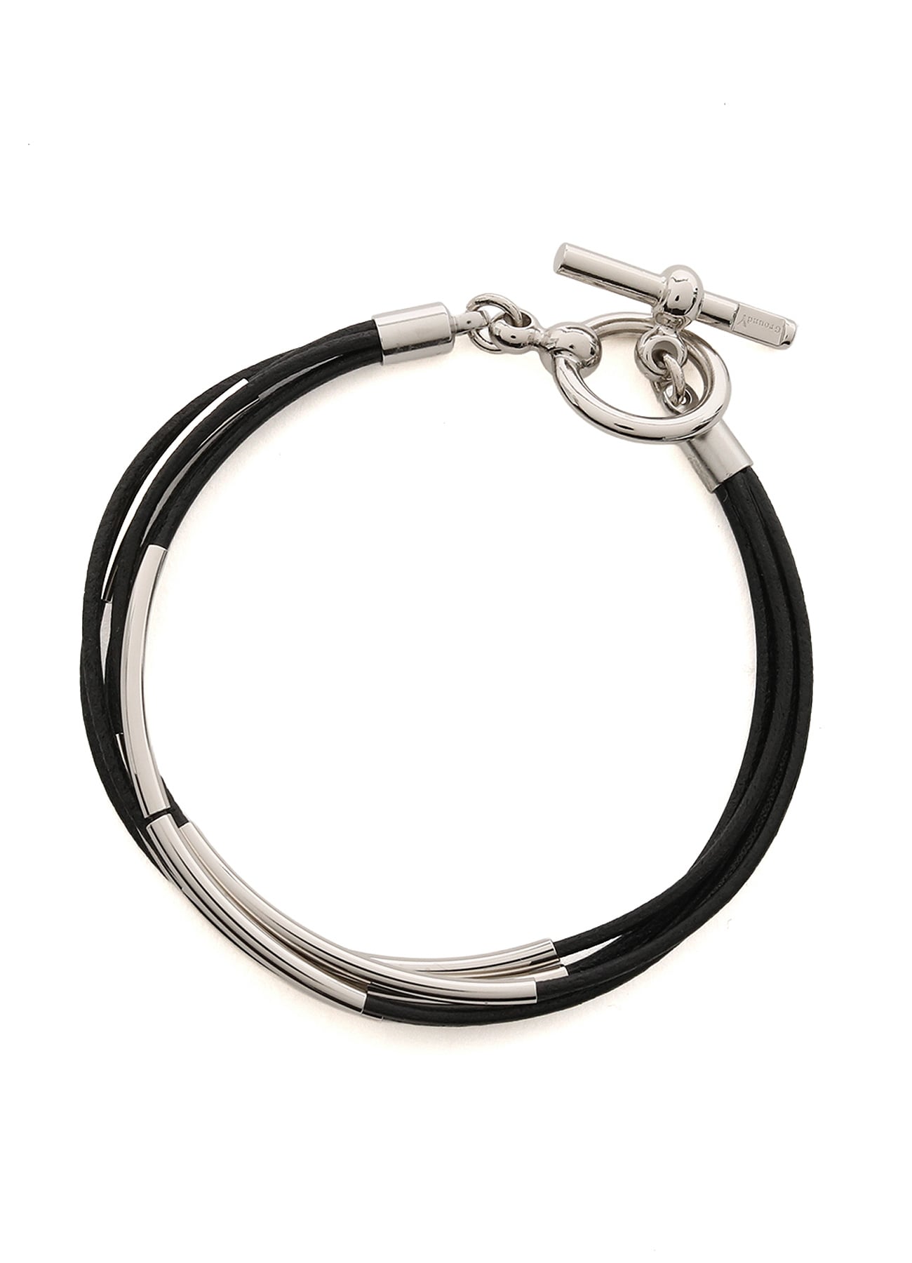 LEATHER CODE BRACELET