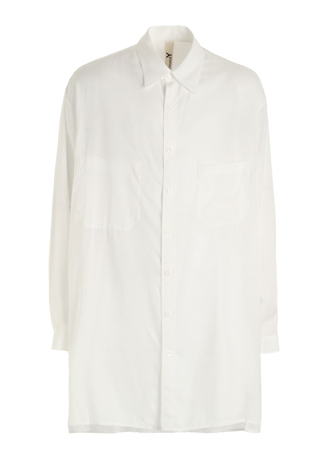 CELLULOSE LAWN LONG SHIRT WITH SLEEVE SLITS