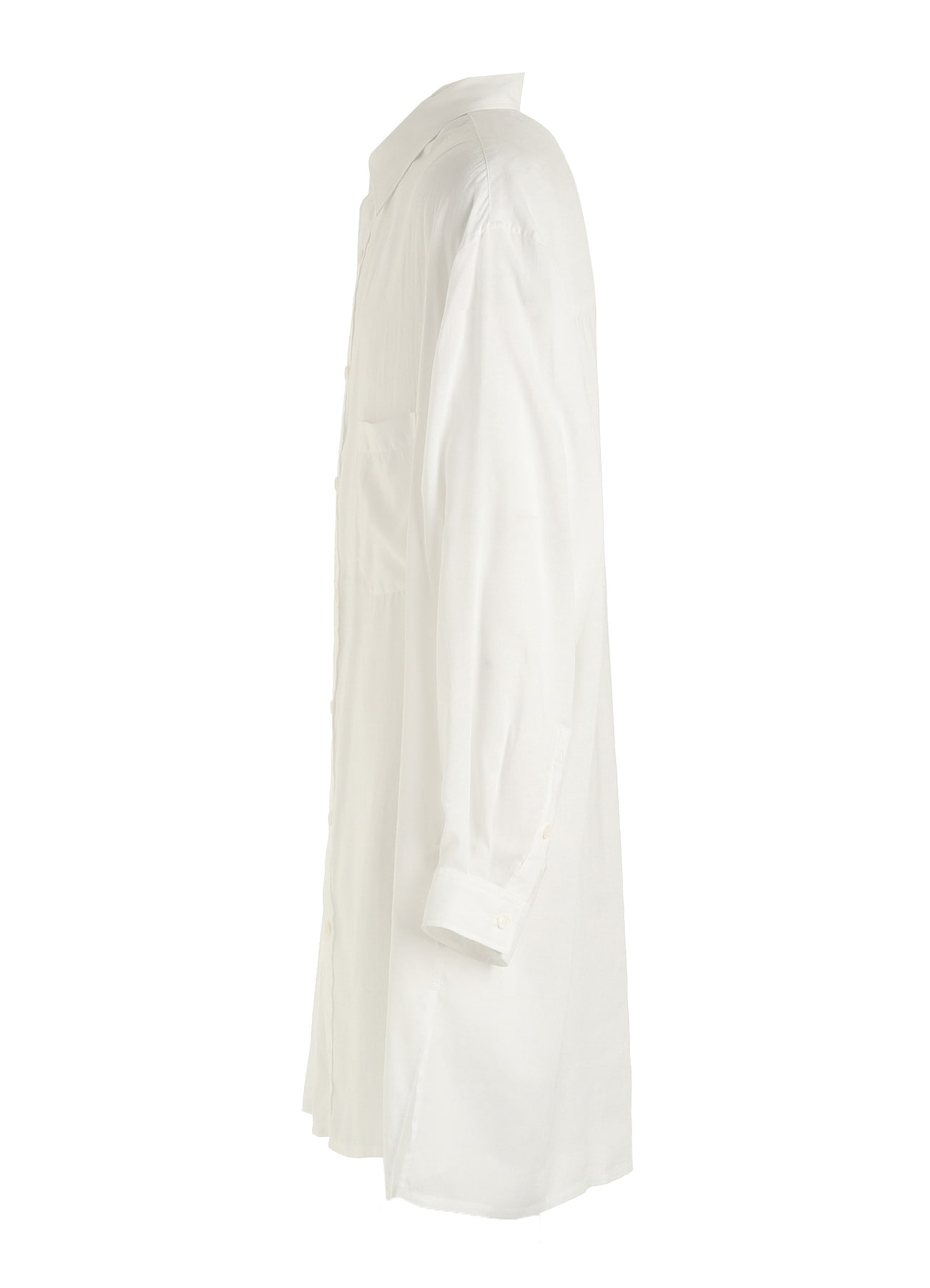 CELLULOSE LAWN LONG SHIRT WITH SLEEVE SLITS