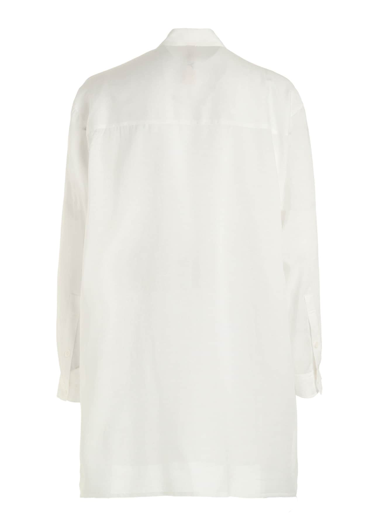 CELLULOSE LAWN LONG SHIRT WITH SLEEVE SLITS