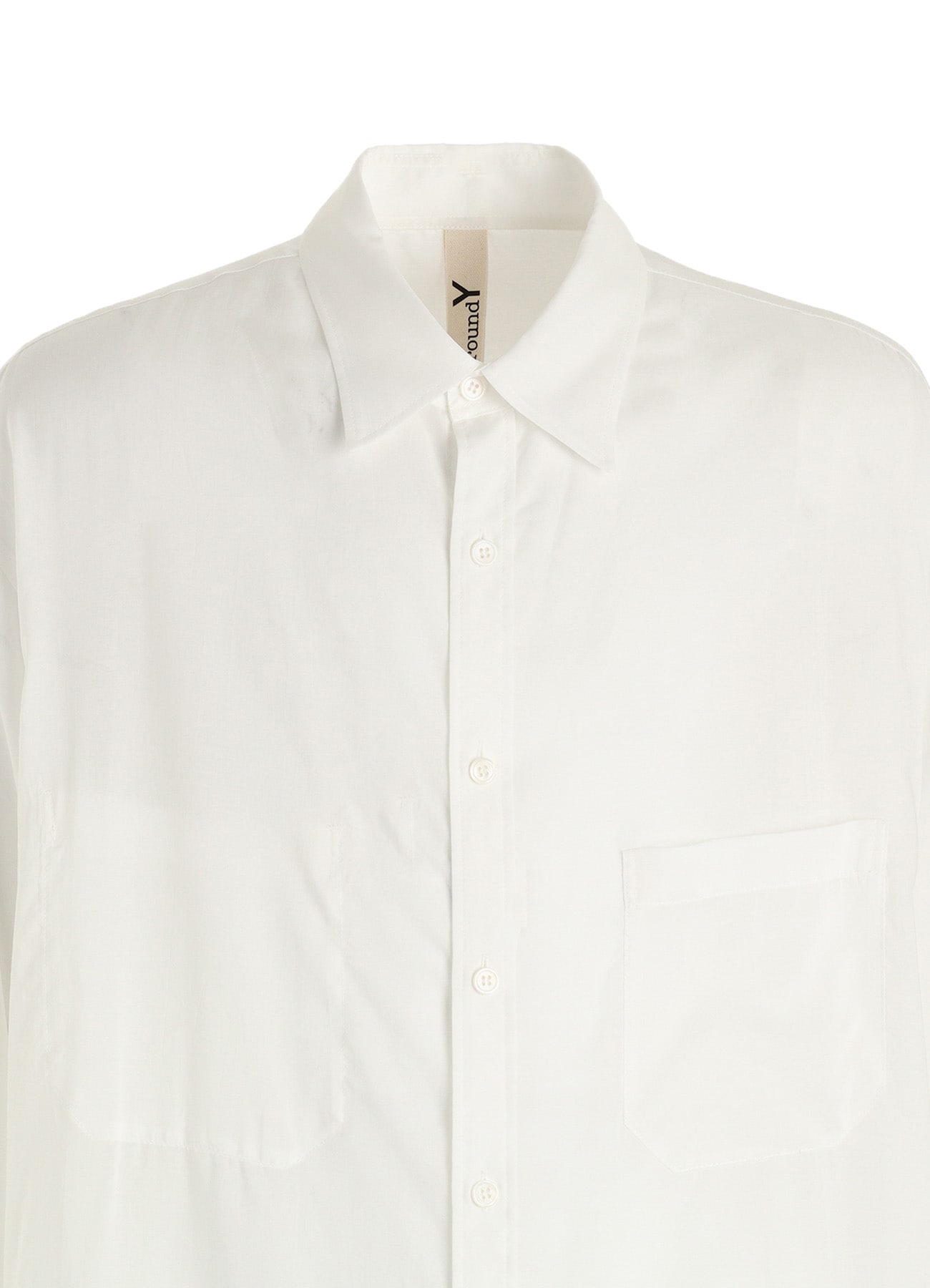 CELLULOSE LAWN LONG SHIRT WITH SLEEVE SLITS