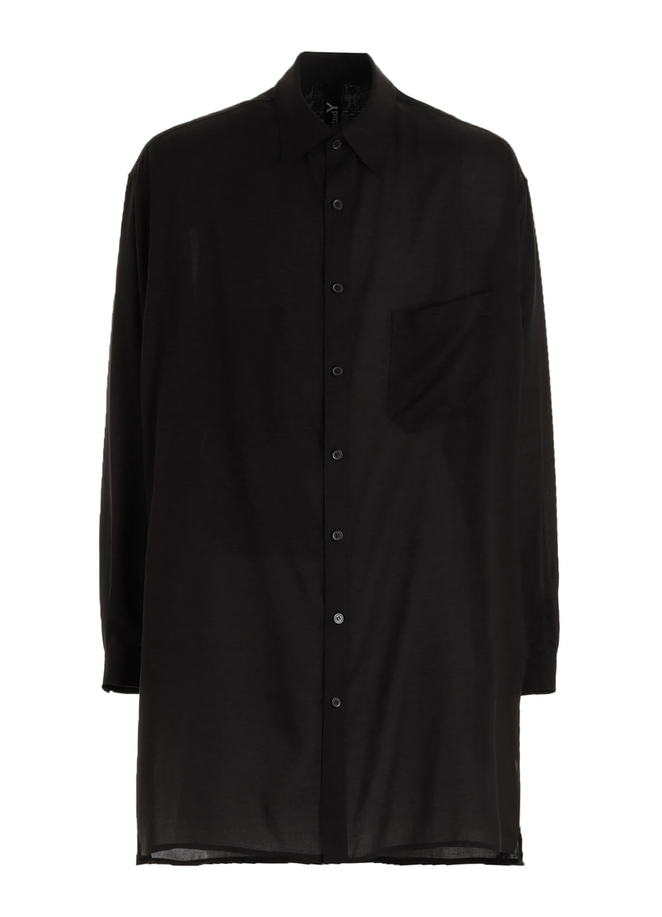 CELLULOSE LAWN LONG SHIRT WITH SLEEVE SLITS
