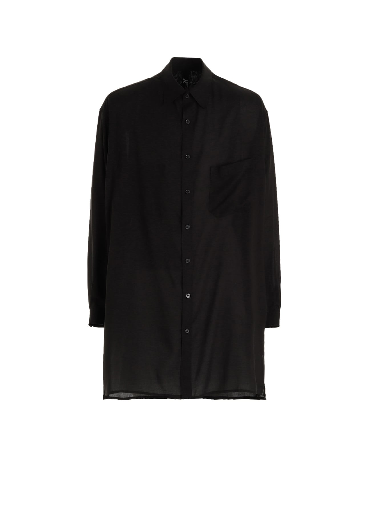 CELLULOSE LAWN LONG SHIRT WITH SLEEVE SLITS