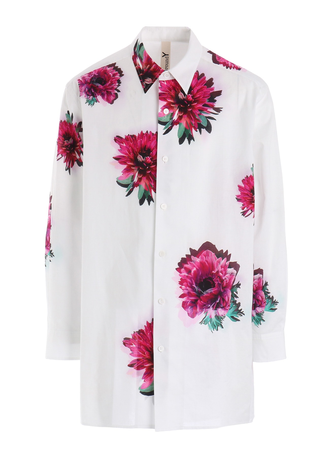 60 LAWN PINK FLOWER LONG SHIRT