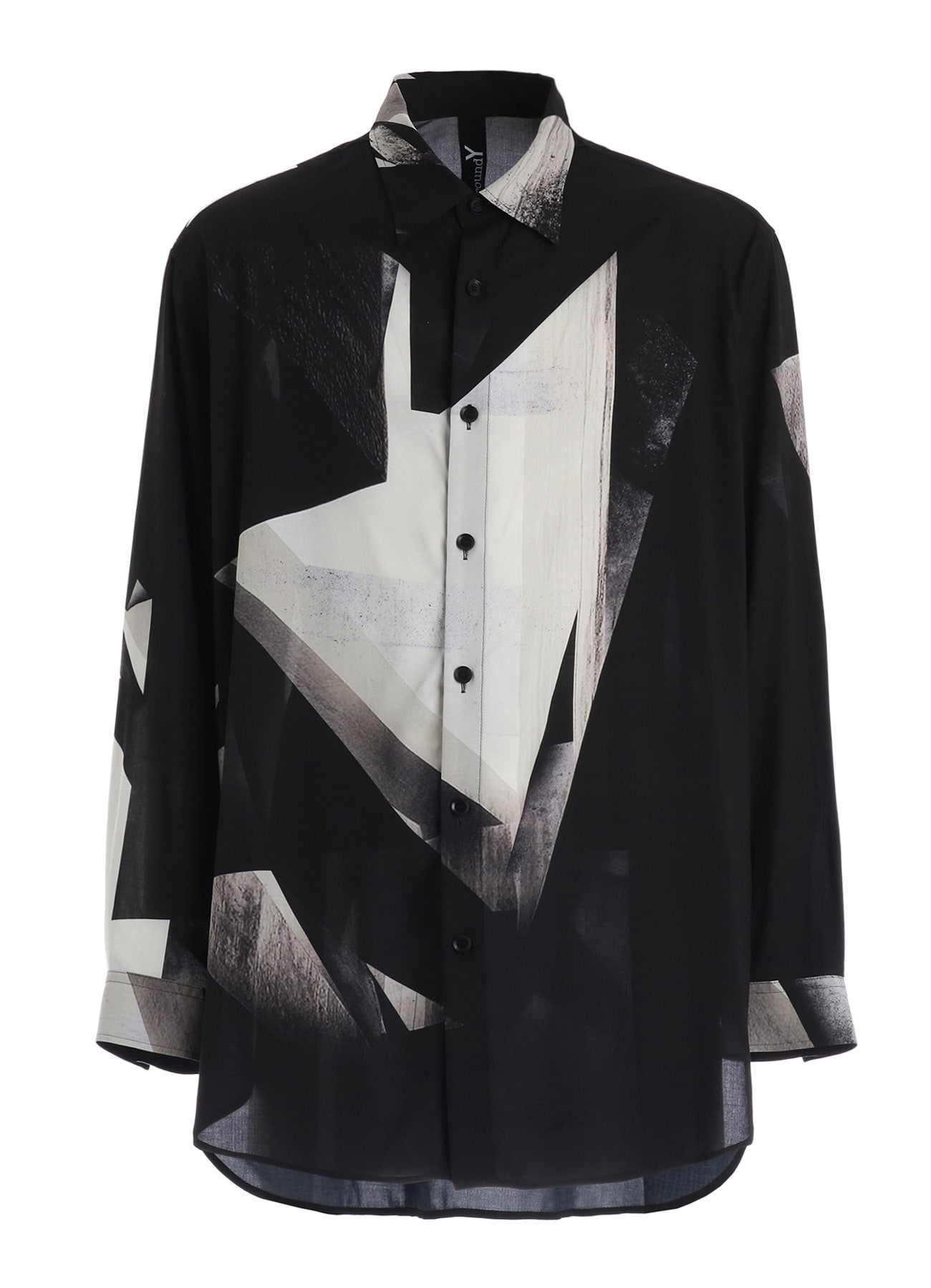 GEOMETRIC PATTERN OVERSIZED SHIRT