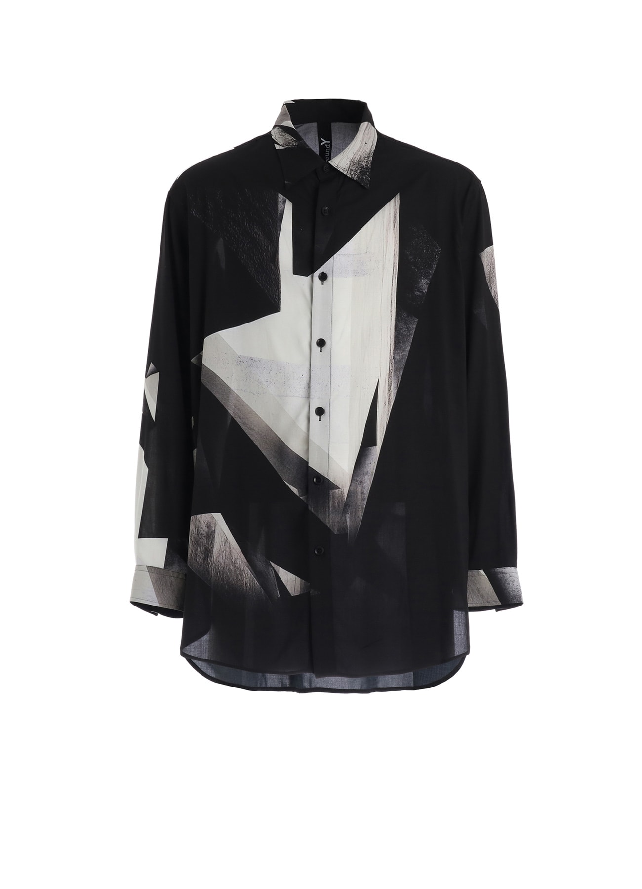 GEOMETRIC PATTERN OVERSIZED SHIRT