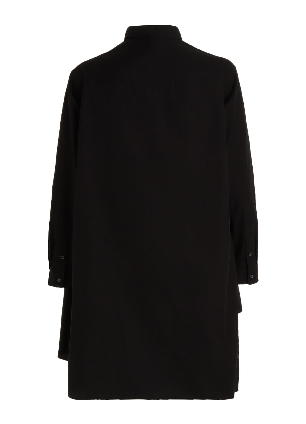 COTTON BROAD BRODERIE LACE SHIRT WITH LEFT DRAPE