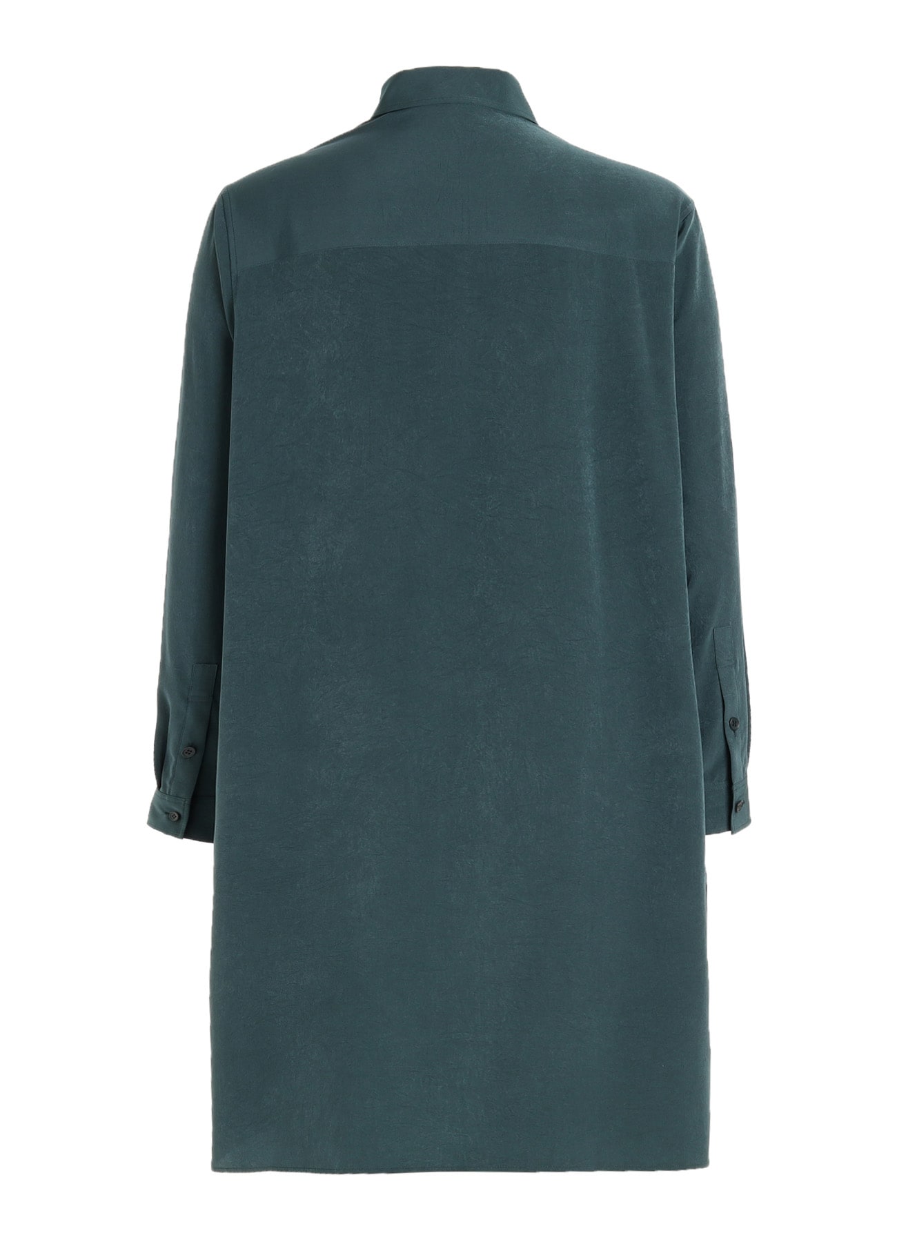 CREPE de CHINE LEFT DRAPE SHIRT