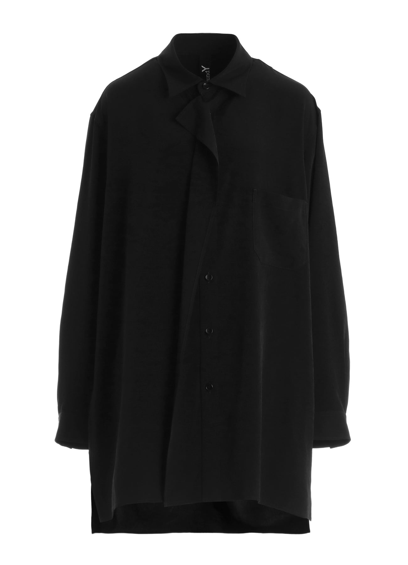 CREPE de CHINE DRAPE SHIRT