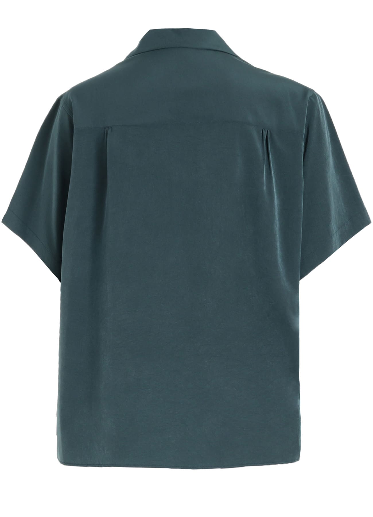 CREPE de CHINE OPEN COLLAR SHIRT