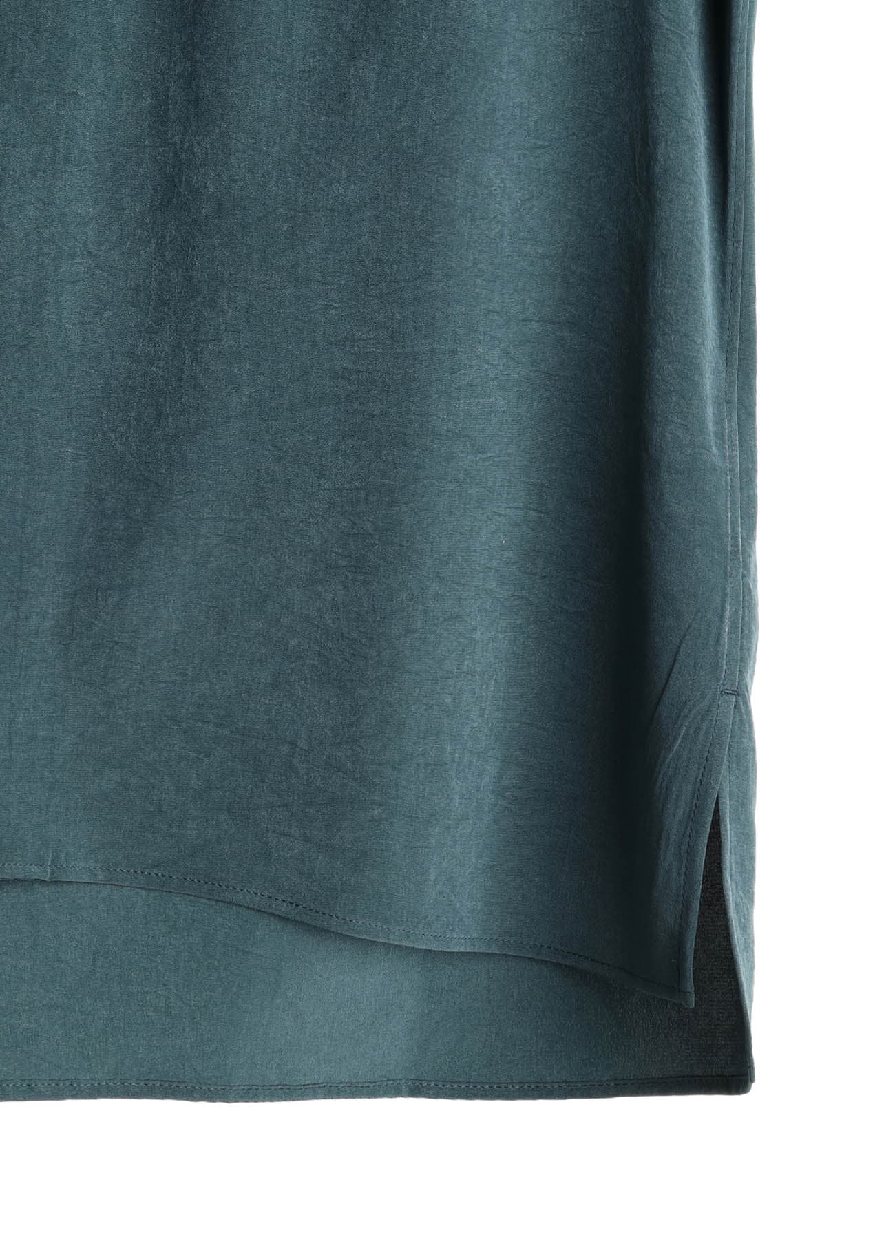 CREPE de CHINE OPEN COLLAR SHIRT